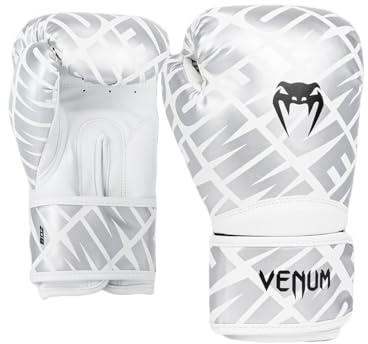 Venum Contener 1.5 XT Guanti da Boxe per Bambini - Bianco/Argento - 4 Oz