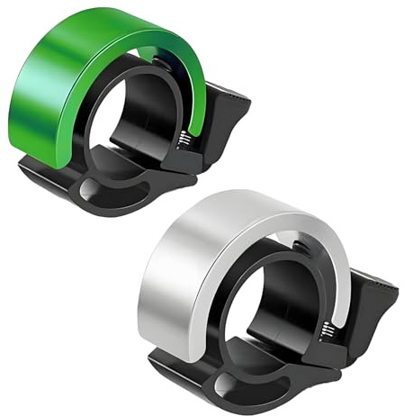 2 campanelli per bicicletta, in lega di alluminio, 90 DB, per mountain bike, mini campanella per bicicletta elettrica e scooter da corsa, MTB, adatto per manubrio da 22,2 mm (1)
