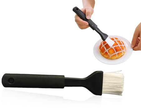 TRACOMPAN - Pennello da pasticceria professionale resistente al calore per cucinare, cuocere al forno, barbecue, utensile da cucina per glassare carni, pasticcini, perfetto per chef domestici e