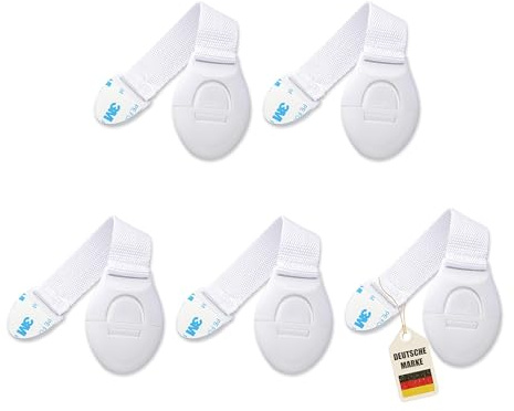 Instinktive-Oase® Baby Sicherheitsschloss – Schranksicherung & Schubladensicherung ohne Bohren | Kindersicherung für Schränke, Schubladen, Kühlschrank | Starker 3M-Kleber & einfache Montage
