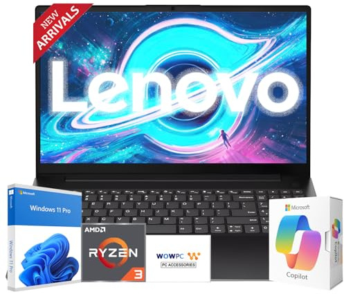 Lenovo 2026 New V15 Business and Student Laptop, Ryzen 3 7320U(Outperforms Intel i7-1065G7), 16GB RAM, 512GB SSD, 15.6 FHD, Ultra Quiet Design, Long Battery Life, Wi-Fi 6, Bluetooth 5, Windows 11 Pro