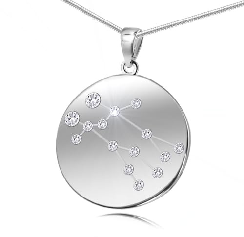 LillyMarie Collar Delicado Con Colgante De Signo Zodiacal Géminis En Plata De Ley