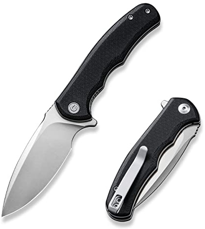 CIVIVI Mini Praxis Folding Pocket Knife, 2.98 D2 Steel Blade G10 Handle Small EDC Knife with Pocket Clip for Men Women, Sharp Camping Survival Hiking Knives C18026C-2