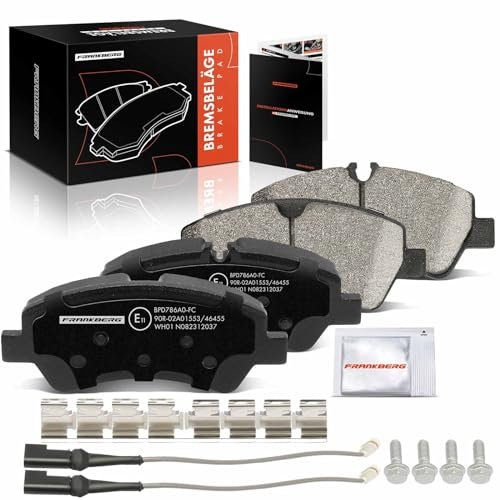 Frankberg Brake Kit Brake Disc Pad Rear Axle Compatible with Tourneo Custom V362 Bus F3 1.0L-2.2L 2012-2023 Transit V363 Bus FAD FBD 2.0L 2.2L 2013-2023 Replace# BK212M008AA