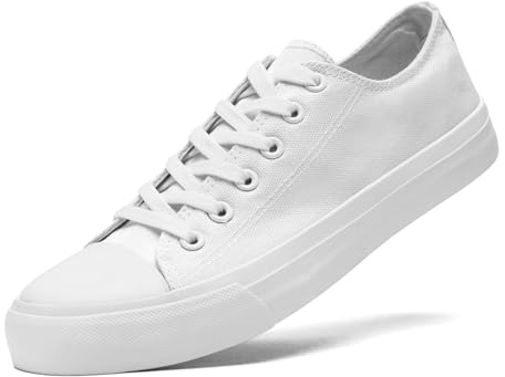 sharllen Zapatos de Lona para Mujeres Mujeres, Unisex Lace up Plimsolls Bombas de zapzapatillas de zapzapatillas para Hombres Lienzo Casual Plimsoles Zapatos Planos