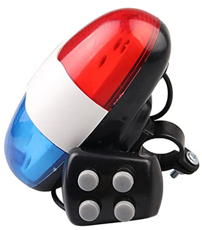 bike bell bike horn Bicycle Electronic Horn Tail Lamp Electronic Bike Light with 4 Tones Loud Police Siren Bicycle Trumpet Cycling Horn Bell Light