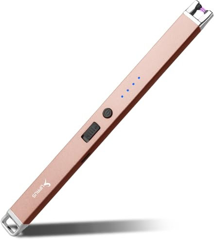 Electric Arc Windproof USB Lighter Flameless Rechargeable Lighter with Safety Lock for Candle