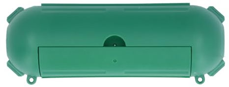 Sicherheitsabdeckung für Verlängerungskabel für den Außenbereich, Schützt Außensteckdose, Wetterfeste Elektrische Anschlussbox für Außensteckdosen, Stecker, Steckdosen, (Green)