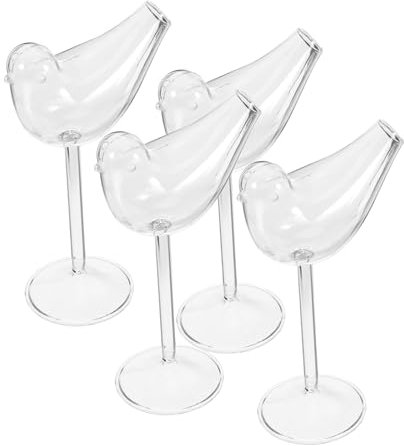 ABOOFAN 4 Piezas Copas De Vino Ahumadas Copas Para Cócteles De Vidrio Exquisitas Para Beber Cócteles Fiestas Sencillas De Cóctel