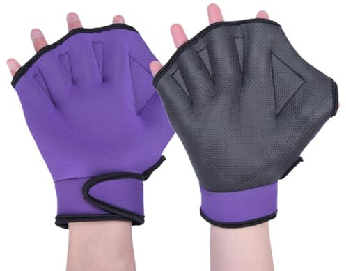 Schwimmhandschuhe für Damen – Schwimmhandschuhe, Schwimm-Training, Gummi-Fäustlinge, kein Verblassen, Tauchausrüstung für den Oberkörper