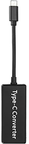 Convertisseur de Type C, Convertisseur de Périphérique Matériau ABS de Haute qualité Sortie USB C Périphériques de Type USB pour Consoles de Jeu Switch pour Ordinateurs Portables de (Black)