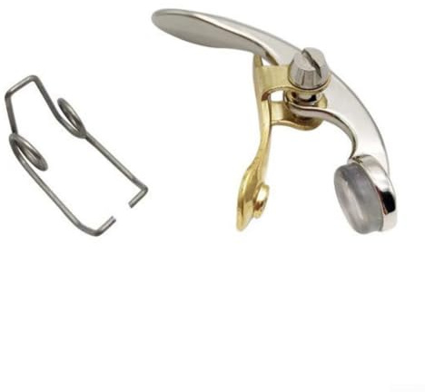 Trumpet Repair Kit Water Key and Spring Assembly Copper Drainage Part for Cornet Accessories(Large)
