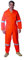 GRS Reflective Tape Boiler Suit Coverall Overalls Zip Pocket Safety Workwear (Orange, 3XL - 53' Chest)