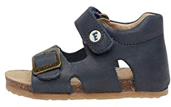 Falcotto BEA-Sandali in Pelle con Fibbia e Velcro, Blu 23