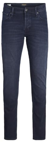JACK & JONES JJIGLENN Jjoriginal SQ 260 Noos Jean Slim fit pour Homme, Bleu Denim, 34W / 34L