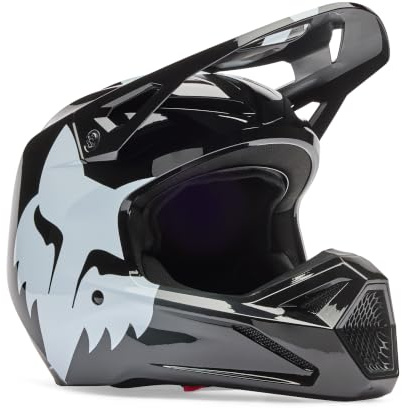Fox Racing Unisex V1 Motocross Dirt Bike Helmet, Black, Medium