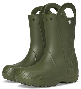Crocs Handle It Rain Boot K, Stivali Unisex - Bambini e Ragazzi, Army Green, 28/29 EU