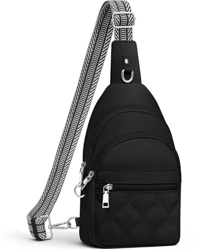 SYTRAH Sling Bag for Women, Anti-Theft RFID Crossbody Purse Travel Black