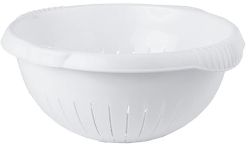 Ice White 30cm Multi Purpose Colander Filter Basket | Perfect For Rice, Veg & Fruit