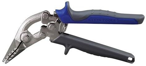 Klein Tools 86524 Hand Seamer, Offset Metal Seamer has 3-Inch Jaw, Bends 22 Gauge Steel and 24 Gauge Stainless