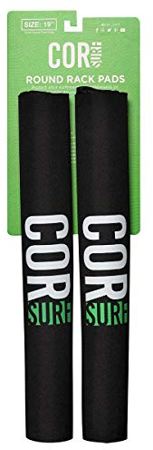 Cor Surf runde Dachgepäckträger | Runde Crossbar Pads für Surfbretter, Longboards, SUP, Paddleboards oder Kayak | 48CM