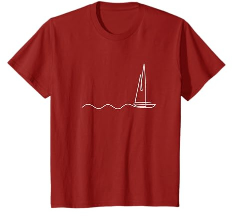 Barca A Vela Bianco | Vela Marittima | Marinaio | Capitano Maglietta