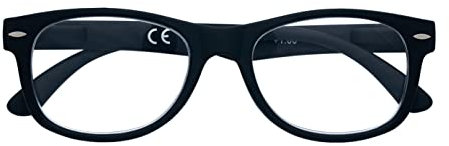 Zippo Occhiali da Lettura Soft Touch, Realizzati con Montatura dalle Linee Morbide, Ideale per Uomo e Donna, Diottria +1.50, Color Nero
