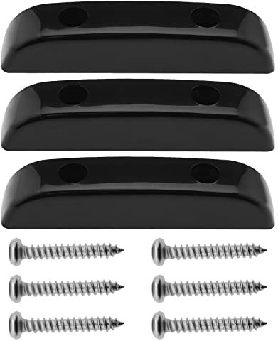 Be In Your Mind 3PCS Thumb Rest Plastic Finger Rest with Mounting Screws Bass Tug Bar Spare Parts for Guitar Bass Replacement Instrument Accessories Black
