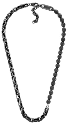 Armani Exchange Herren-Edelstahl-Halskette mit Karabinerverschluss, 9Lx9Wx4.5cm