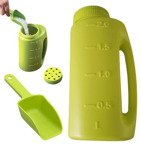 Spargisale Manuale | Spargitore Manuale per sciogliere Il Ghiaccio, spargitore di Sale da 2 Litri per Neve con, spargitore Invernale per sbrinamento Invernale, Dimensioni di Apertura