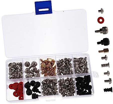NUOBESTY 228 Piezas Kit Tornillos para Ordenador Tornillos de Montaje para Placa Base y Componentes de Pc Resistente la Corrosión Surtido Práctico para Hardware de Ordenador