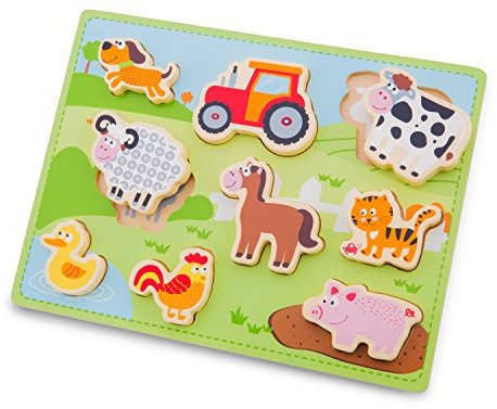 New Classic Toys - 10521 - Bauernhof Puzzle mit großen Teilen