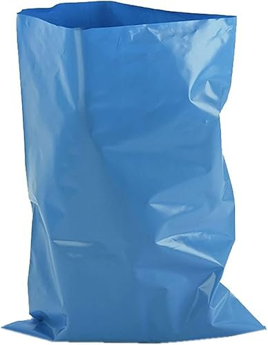 HOT BARGAINS Blue Rubble Sacks, Heavy Duty Building Waste Bags, Pack of 50