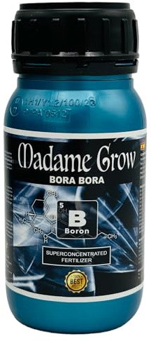 MADAME GROW - Organiskt gödselmedel - För att täcka växtbrister 420 - (250 ml) (BORO-brist)
