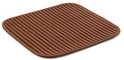 Gözze - Rutschfester Weicher Badeteppich, 100% Polyester, 50 x 45 cm - Schokolade