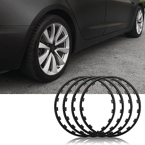RVUEM Protectores De Llantas De AleacióN, 16/17/18/19/20 Pulgadas Protector De Llanta De Coche, Protectores De Llantas, Anillo Protector Borde Rueda, Anti Choques, Anti RasguñOs,Negro,20in
