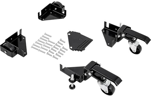 VEVOR Base Móvil de Capacidad de 181,4 kg Ajustable de 241,3x241,3mm hasta el Infinito Soporte de Base Móvil Universal Resistente con Ruedas Giratorias para Equipos de Carpintería, Muebles, Máquinas