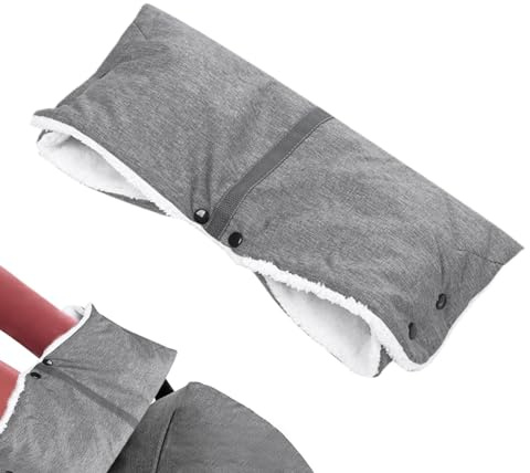 Guantes para cochecito, calentador de manos para cochecito, anticongelante, cálido, ajustable, impermeable, para cochecito, carrito de golf, equipo para mascotas, carrito de compras, barra de mano