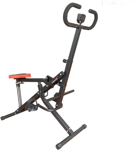 I-Kracht, KT00131-SLV, Total Fitness Crunch med digital monitor, kompakt träningsmaskin, perfekt för hemmaträning, en storlek, färg Silver