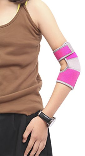 1 Paar Kinder Ellenbogenbandage Sport Ellenbogenschoner Kompression Gelenk-Bandage Atmungsaktive Ellenbogenschützer mit Klettversschluss für Sport Fitness Gewichtheben