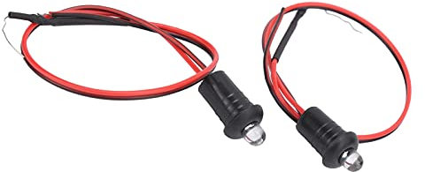2Pcs Luz de Advertencia LED 12V Alarma Simulada de Coche Luz de Advertencia Sistema de Alarma Modificación Antirrobo luz indicadora Lateral para Barcos Universales RVs Motocicletas Seguridad