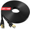 MEIPEK Ethernet Cable 40m Outdoor Indoor, Cat 7 Extra Long Network LAN Cable 40m, Pure Copper Core Flat Internet Cable 40 meter, High Speed Gigabit RJ45 Patch Cord for Router Modem Switch(40 Clips)