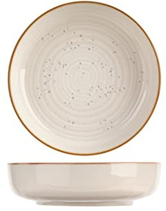 Billiet-Vanlaere N.V. Baltic - Set di 6 piatti profondi, diametro: 185 mm, vaniglia