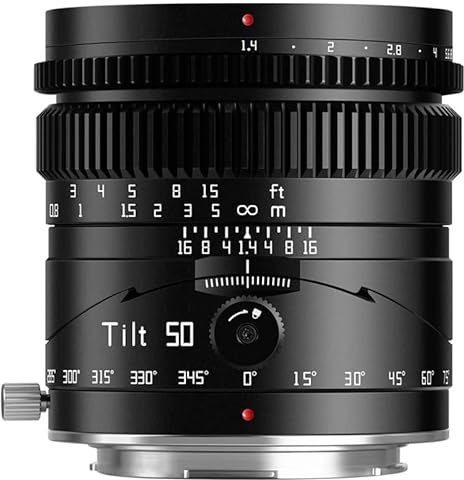 TTArtisan Tilt 50mm f1.4 Objectif plein format Mise au point manuelle pour Nikon Z mounted camera APS - C ZFC z50 z30 Full frame z6 Z7 z50 z5 z6ii z7ii Z9.