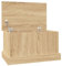vidaXL Baúl almacenaje Madera contrachapada Roble Sonoma 50x30x28 cm