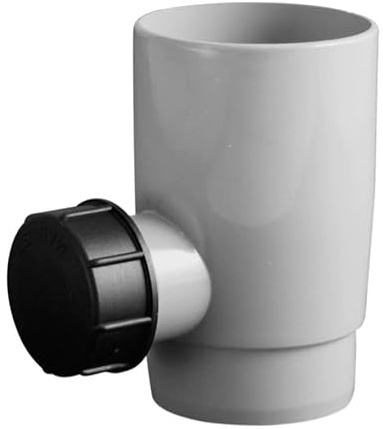 Marley rännor system takränndelar DN 75 fallrörssystem grå RAL 7040 takrännor set av PVC (regnsamlare)