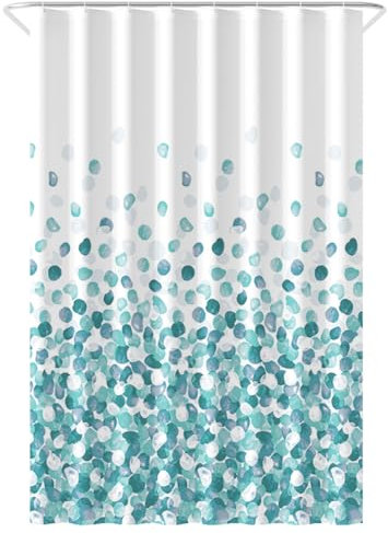 Loti Living Anti-Schimmel Duschvorhang - 120x200 cm - Ozean - Wasserfestes Polyester - Inkl. Ringe - Shower Curtains - Duschvorhang Anti Schimmel - Duschvorhang Badewanne…, Art. 80.333