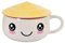 Elbenwald Tasse Kawaii mit Deckel - 450 ml Fassungsvermögen 9 cm Höhe (mit Deckel) - für Anime Fans Keramik Weiß
