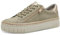 MARCO TOZZI Damen Plateau Sneaker mit Reißverschluss Bequem, Grün (Moss Comb), 38 EU