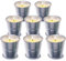 Topsics Citronella Kerze Outdoor, 8 Stück Zitronella Kerzen, Natürliche Sojawachs Zitronengras Duft Kerzen, Zitronella Candles für Garten,Terrasse, Picknick,Camping, Brenndauer 80-96 Std (8 Pcs)